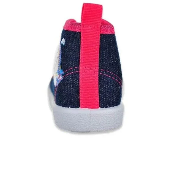 NWT Unicorn Denim Hightop  Sneakers Infant Size 3 - Picture 4 of 4